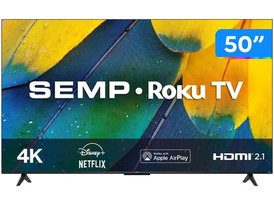 [Magalu] Smart TV 50” 4K UHD LED Semp RK8600 Wi-Fi - 