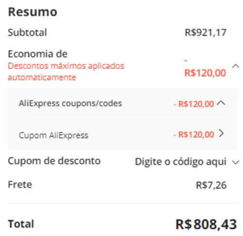 Imagem na descrição da promoção