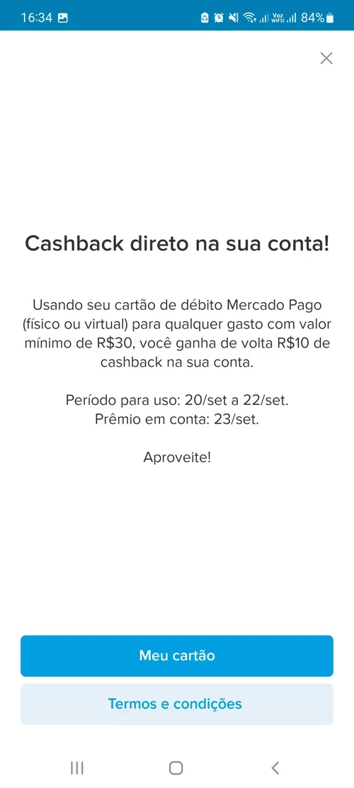 Imagem na descrição da promoção