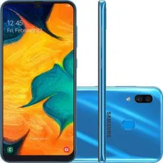 Smartphone Samsung Galaxy A30 64GB Dual Chip Octa-Core | R$931