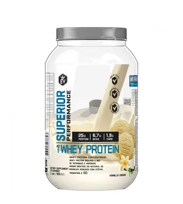 Whey Protein Concentrada e Isolada 900g EVO Vanilla Cream