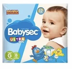 [Supermarket/RJ] Fralda BabySec Galinha Pintadinha 16und - Diversos tamanhos R$5