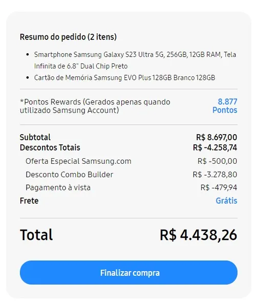 Imagem na descrição da promoção