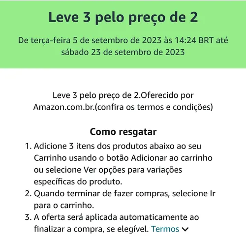 Imagem na descrição da promoção