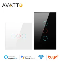 Interruptor inteligente Avatto 1/2/3/4 botões R$64 (alexa , google nest) R$64