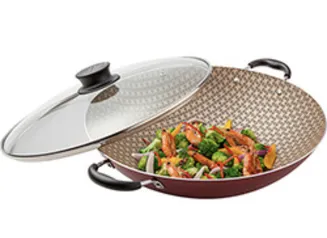 Panela Wok Tramontina Paris Antiaderente 32cm Cereja