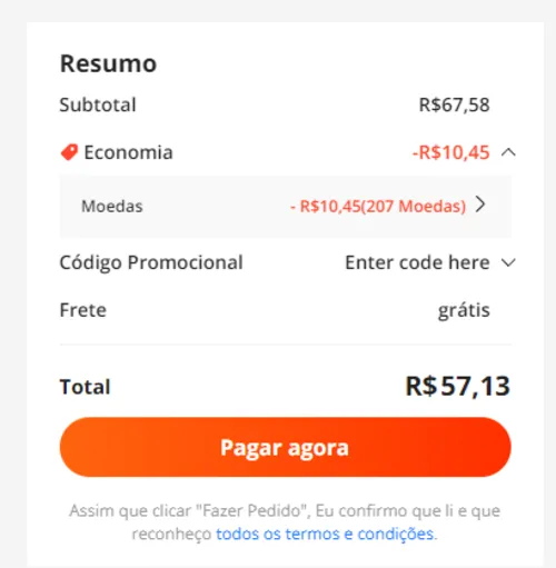 Imagem na descrição da promoção