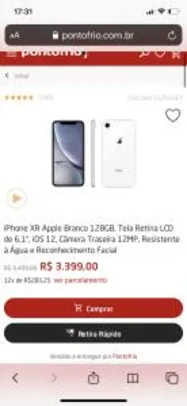 iPhone XR Apple Branco 128GB