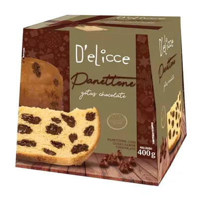 [APP] Panettone Gotas Chocolate Delicce 400g