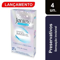 Preservativo Jontex Sensação Invisivel Com 4 Unidades | R$30