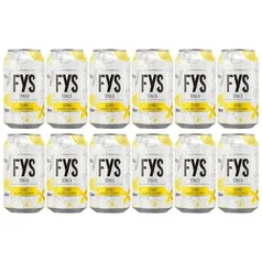 Refrigerante Tônica FYs Zero com Limão Lata 350ml Pack - 12 Unidades