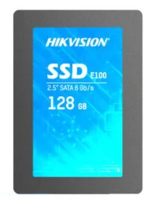 SSD Hikvision E-100 128GB , SATA III Leitura 550MBs e Gravação 430MBs