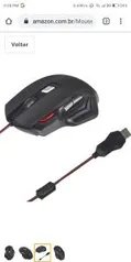 [Prime] Mouse Gamer Pro 2400 DPI Preto - Bright - R$35,99