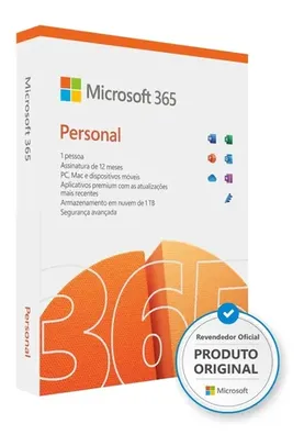 Microsoft Office 365 Personal 1 Usuário (box) Qq2-01386