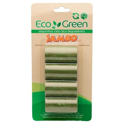 Saquinho Higiênico Cata Caca Refill C 4 Rolo Eco Green Jambo 