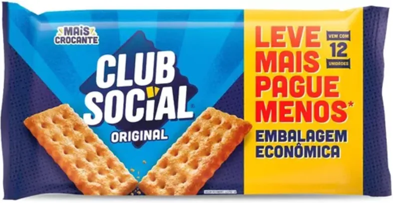 (REC) (SUPER R$5,24) Biscoito Club Social regular original embalagem econômica 288g 