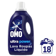 Lava-Roupas Líquido Omo Ultra Power Frasco 1,8l