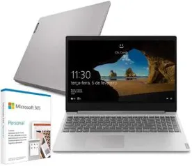 Notebook Lenovo ideapad S145 i3-1005G1 4GB 128GB SSD + Microsoft 365 Personal | R$2.850