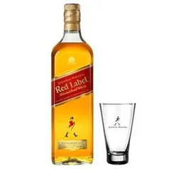 Whisky Johnnie Walker Red Label 1 Litro + Copo Highball | R$93