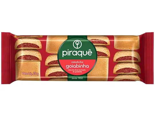 [LV5 PG1] Biscoito Goiabinha Piraquê - 25g | R$0,30