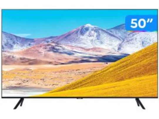 Smart TV Samsung 50" Crystal UHD 4K Borda Infinita 50TU8000 | R$2.374