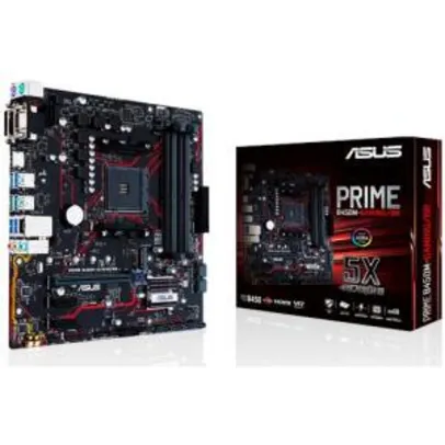 Placa Mãe Asus Prime B450M Gaming/BR, Chipset B450, AMD AM4, mATX, DDR4 R$579