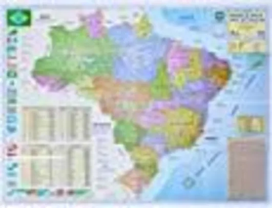 Mapa Escolar Brasil Politico/Rodoviário