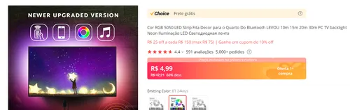 Imagem na descrição da promoção