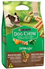 NESTLÉ PURINA DOG CHOW Biscoitos para Cães Adultos Duo 1kg - R$ 18