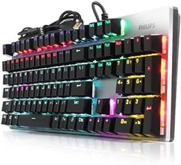 [PRIME] Teclado Mecânico Philips Luminoso Usb | R$240