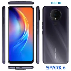 Smartphone Tecno SPARK 6 (4GB RAM / 64GB ROM) | R$ 798