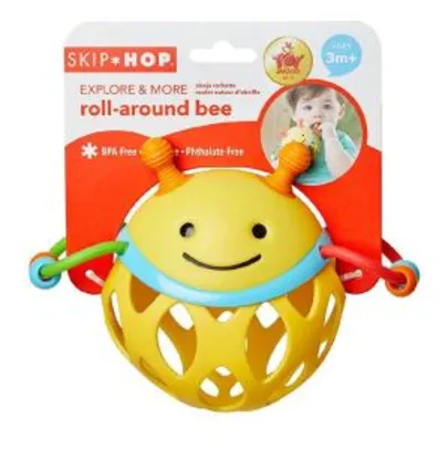 Roll Around Bee ( abelha) - Brinquedo para bebes com chocalho, Skip Hop, Amarelo