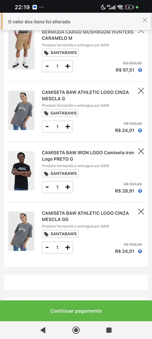 Imagem na descrição da promoção