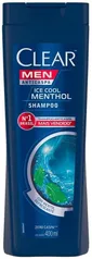 [Prime+Rec+10uni] Shampoo Clear Men Ice Cool 400ml | R$10