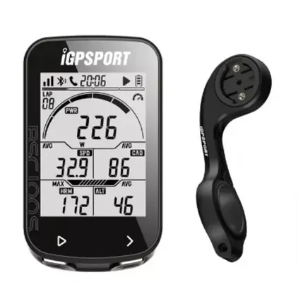 [Taxa Inclusa/Moedas] Ciclocomputador de Ciclismo com GPS de Alto Desempenho, iGPSPORT BSC100s + Suporte, 40 horas de uso contínuo, Certificado RoHS