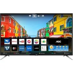 Smart TV 50'' AOC Le50u7970s Ultra HD 4k Uhd Conversor Digital 4 HDMI 2 USB Wi-Fi 60hz R$1971