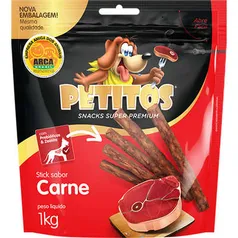 Palito Petitos Sabor Carne para Cães 1kg