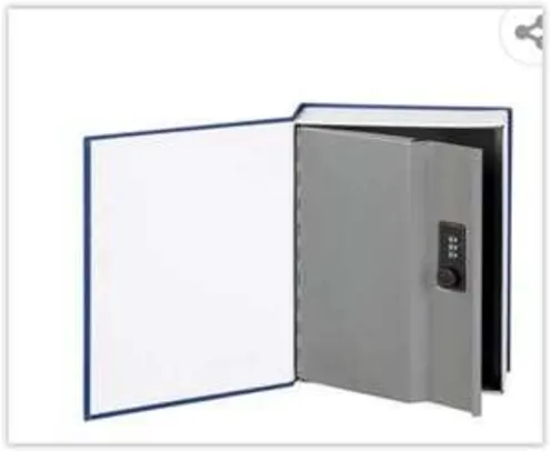 Cofre Livro Safewell RW802A - 1,3 Litro | R$ 104