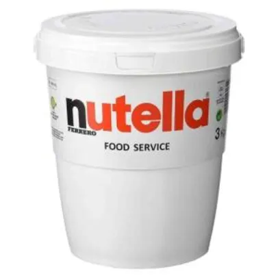[CC Shoptime R$ 124,51] Nutella 3kg Creme De Avelã Ferrero De Balde - R$ 128