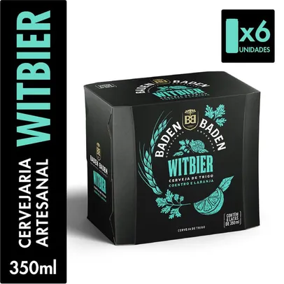 Cerveja Witbier Coentro e Laranja Baden Baden Pack com 6 Latas 350ml cada