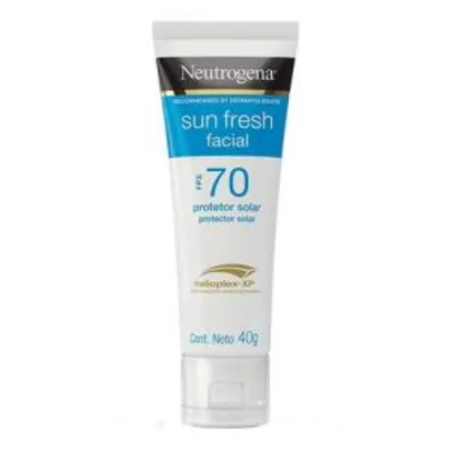 Protetor Solar Facial Neutrogena Sun Fresh FPS70 40g | R$ 11
