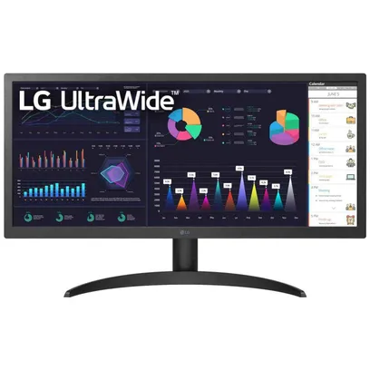 Foto do produto Monitor LG Ultrawide 26&quot; IPS FULL HD 21:9 com AMD Freesync - 26WQ500-B.AWZM
