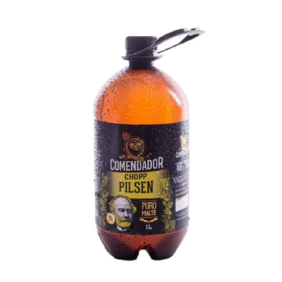 [ REGIONAL ] Cerveja Chopp Comendador Growler Pilsen Puro Malte 1 Litro