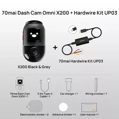 [Lançamento] Camera 70mai Dash Cam omni x200 360