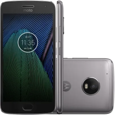 Smartphone Motorola Moto G5 Plus TV Digital XT1683 Octa-Core Android 7.0, Tela 5.2´, 32GB, 12MP, 4G, Dual Chip Desbloqueado - Platinum