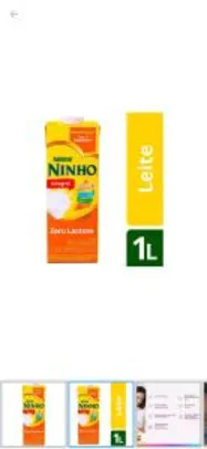 [C Ouro/10 Unidades]Leite Integral Zero Lactose UHT Ninho 1L | R$ 1,99
