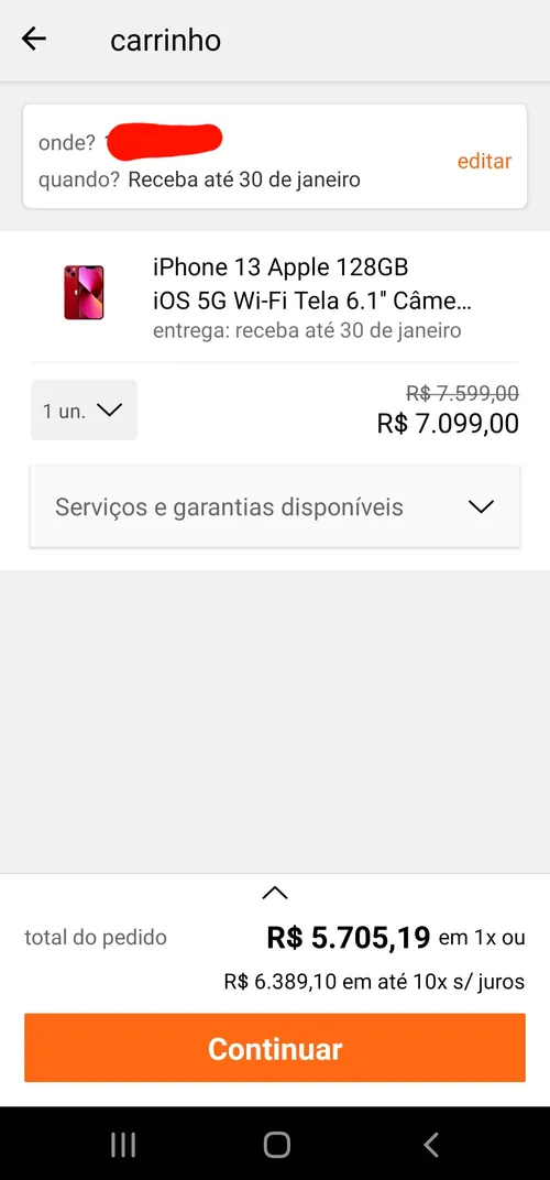 Imagem na descrição da promoção