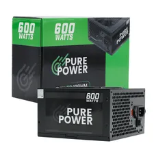 Fonte Pure Power, 600W, Black, PP-PSU1-600W