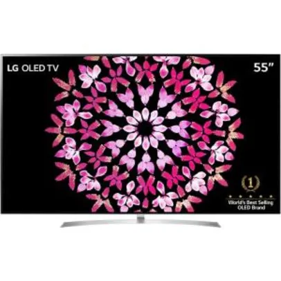 Smart TV OLED 55" LG OLED55B7P Ultra HD 4K Premium com Conversor Digital Wi-Fi integrado 3 USB 4 HDMI com webOS 3.5 Sistema de Som Dolby Atmos - R$5002