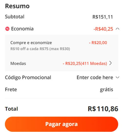 Imagem na descrição da promoção